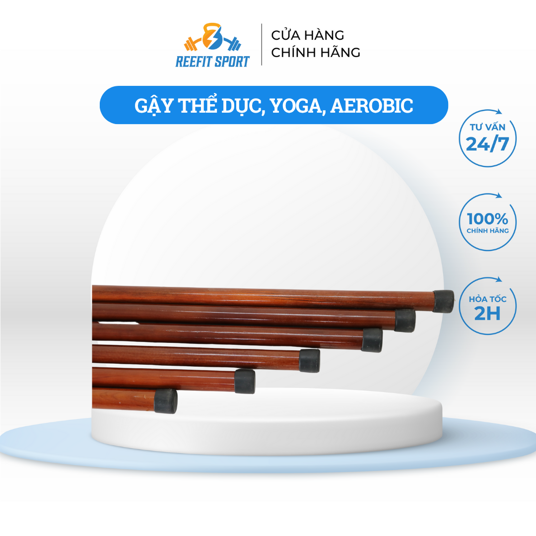 Gậy thể dục, Yoga, Aerobic, dưỡng sinh bằng gỗ