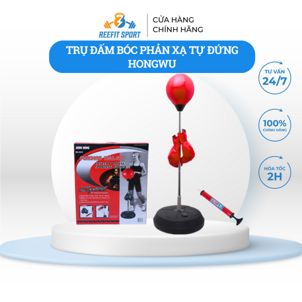 Trụ bóng tập phản xạ boxing tự đứng Hongwu