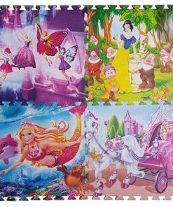 Bộ 4 tấm thảm xốp lót sàn cho bé hình bạch tuyết