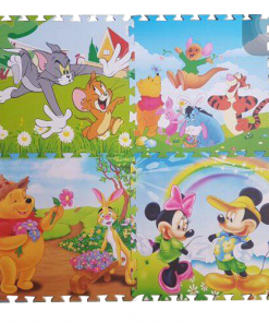 Bộ 4 tấm thảm xốp lót sàn cho bé hình Tom và Jerry