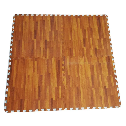 Bộ 4 tấm thảm xốp lót sàn cho bé hình vân gỗ 60x60x1cm