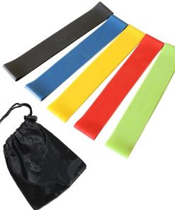 Bộ 5 Dây Đàn Hồi Tập Thể Dục Miniband - tặng kèm túi rút dây