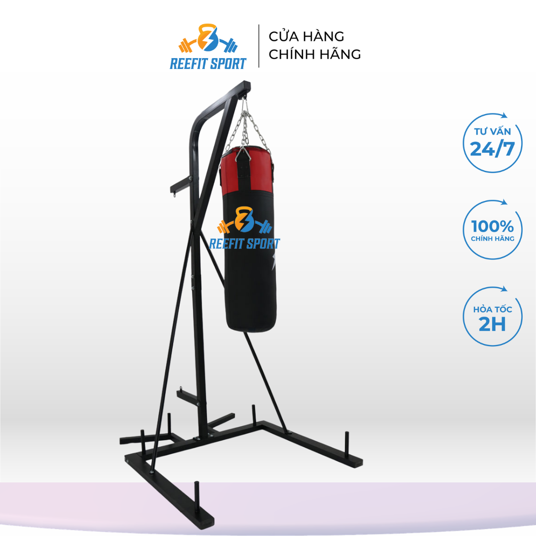 Bao Đấm Boxing Tập Võ Dây Xích – Bao Đấm MMA, Muay Thái, Kick Boxing Nhiều Size 60cm - 1.8m Có Ruột