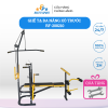 Ghế tạ đa năng có xô trước + Bàn tập tay màu vàng đen RF-208210