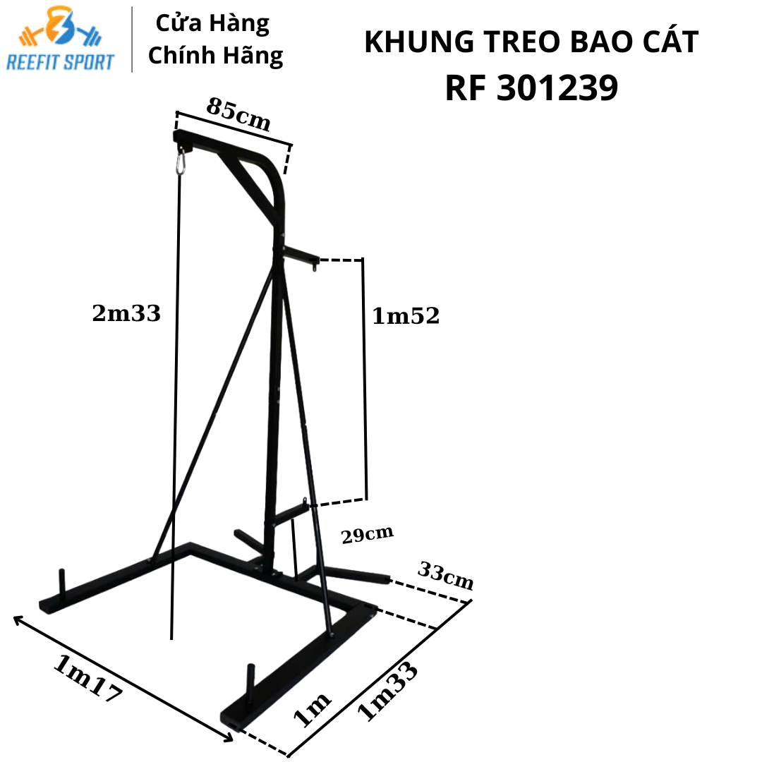 Khung treo bao cát boxing, giá treo bao cát hình chữ U RF-301239