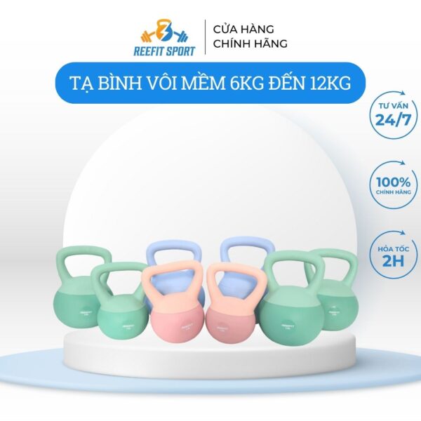 Tạ Kettlebell Tạ Ấm PVC 2kg - 12kg Tập Gym , Tạ Thể Lực Cardio, Tạ Tập Cơ Toàn Thân Chuyên Dụng