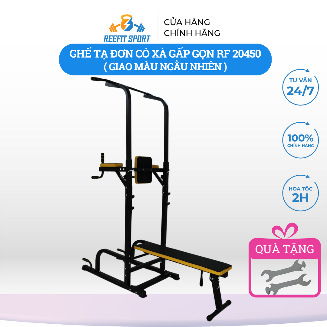 Ghế tạ tập gym, xà đơn xà kép gấp gọn RF-20450