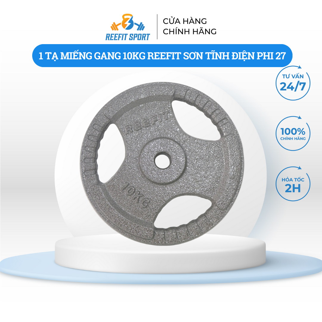 Tạ miếng gang sơn tĩnh điện phi 27