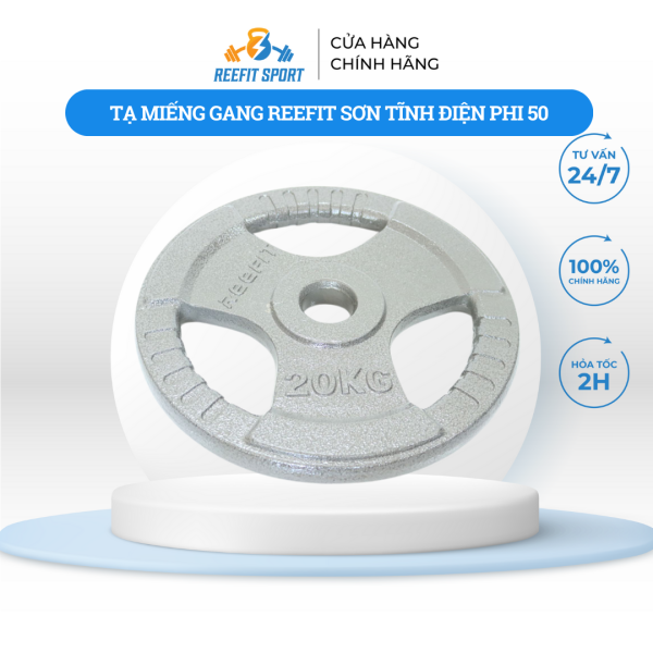 Tạ miếng gang sơn tĩnh điện phi 50 2kg,3kg,5kg,10kg,20kg