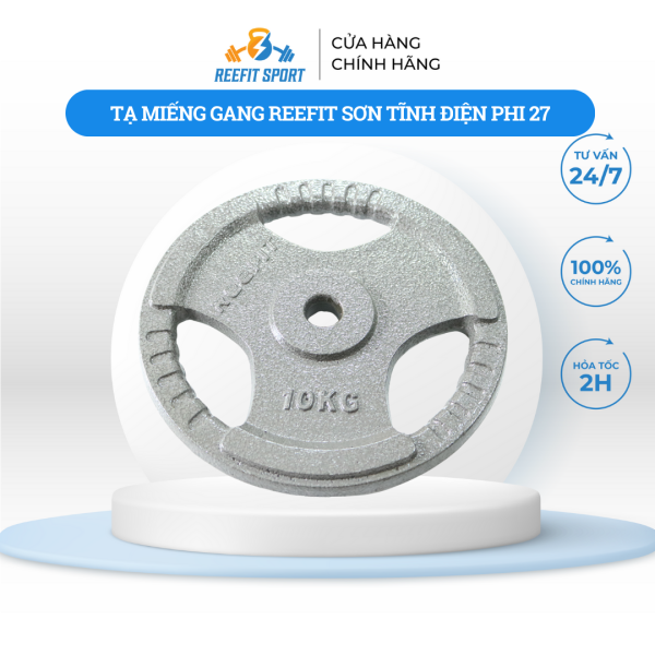 Tạ miếng gang sơn tĩnh điện phi 27:2kg,3kg,5kg,10kg,20kg