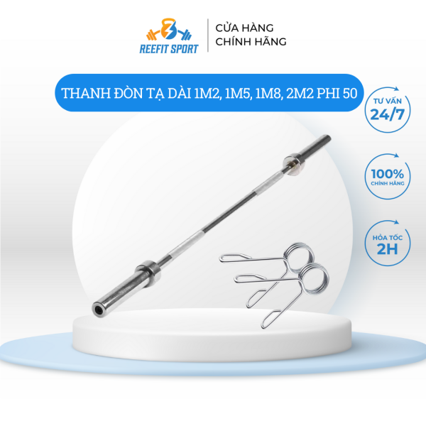 Thanh đòn tạ nhập dài 1m2,1m5,1m8, 2m2 phi 50