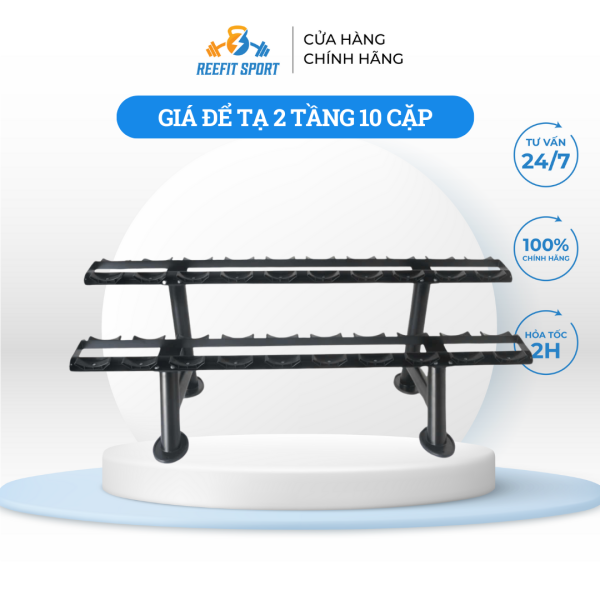 Giá để tạ 2 tầng 10 cặp RF 102310