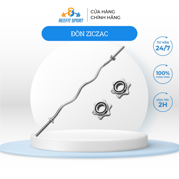 Đòn tạ 1m2 ziczac xi mạ inox phi 25
