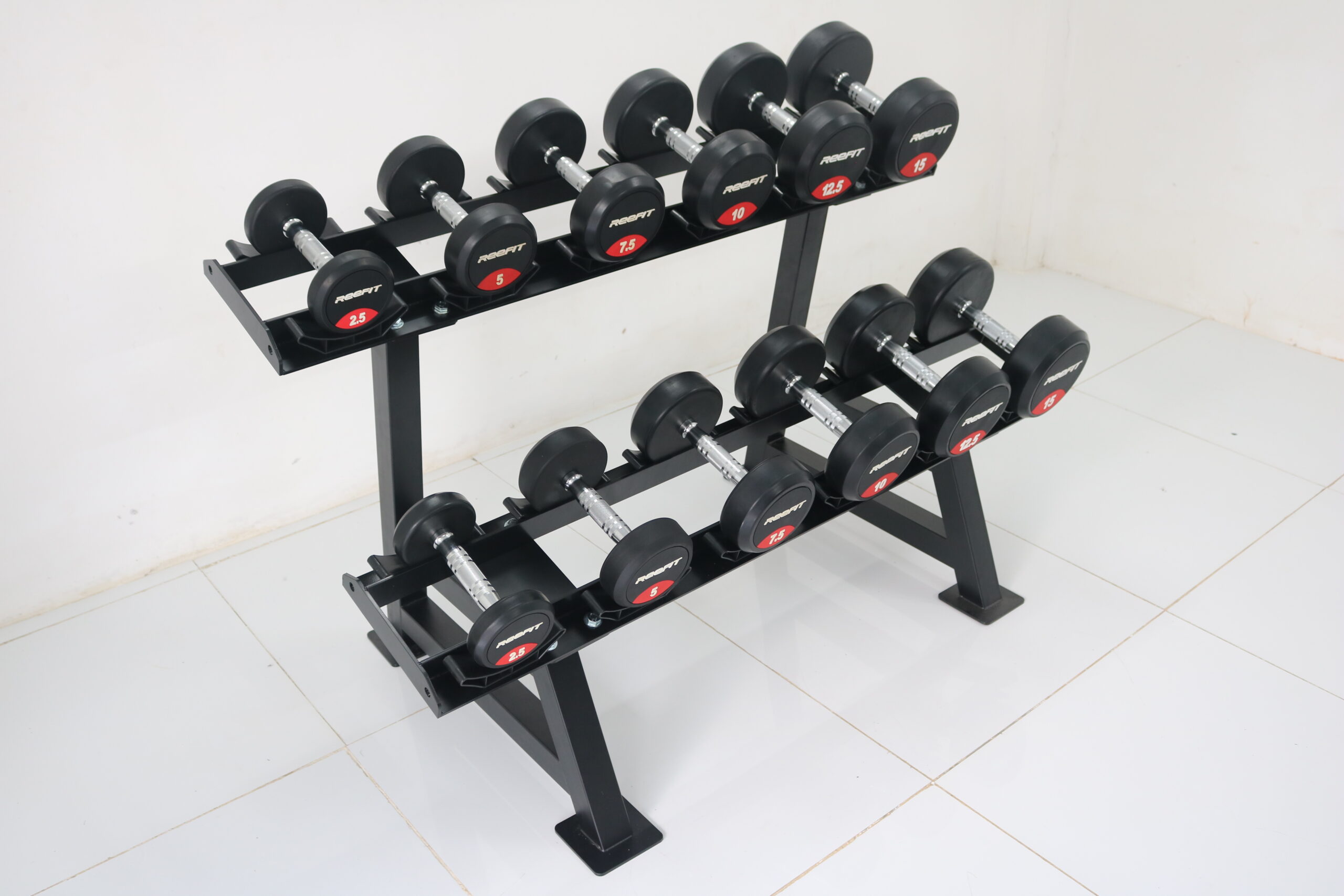 Kệ Đựng Tạ Tay 2 Tầng 6 Cặp RF-102316 - Giá Đỡ Tạ Đôi, Chịu Lực Tốt, Dành Cho Phòng Gym & Gia Đình