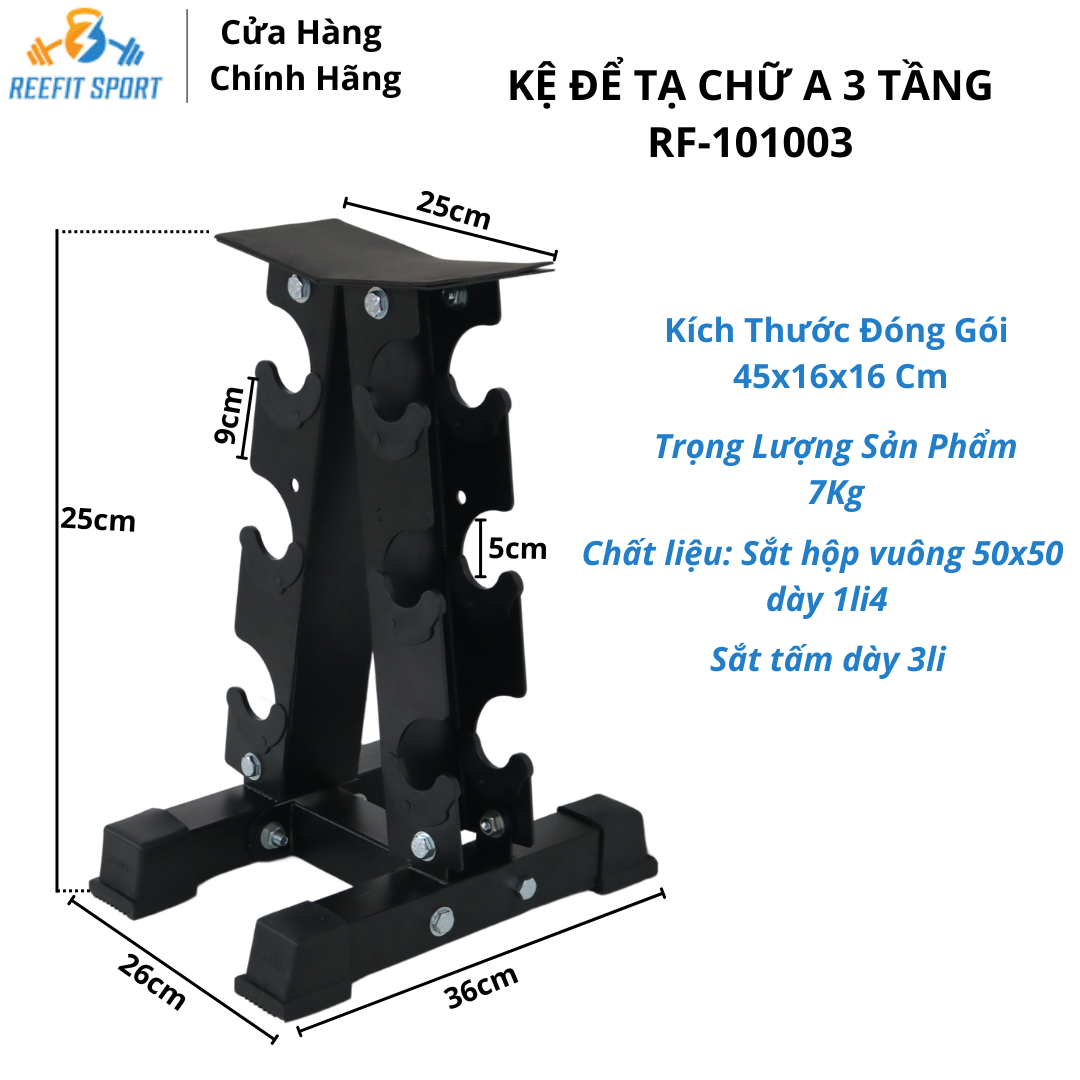 kỆ ĐỂ TẠ CHỮ A 3 TẦNG
