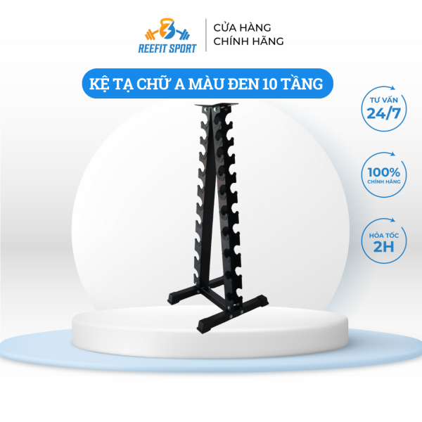 Khung để tạ chữ A 10 tầng