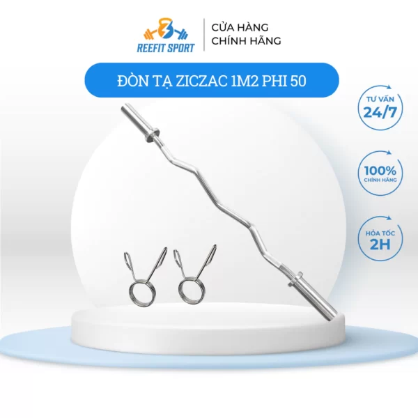 Đòn gánh tạ ziczac 1m2 nhập phi 50