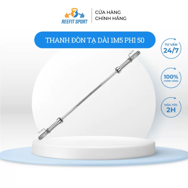 Thanh đòn tạ nhập dài 1m2,1m5,1m8, 2m2 phi 50