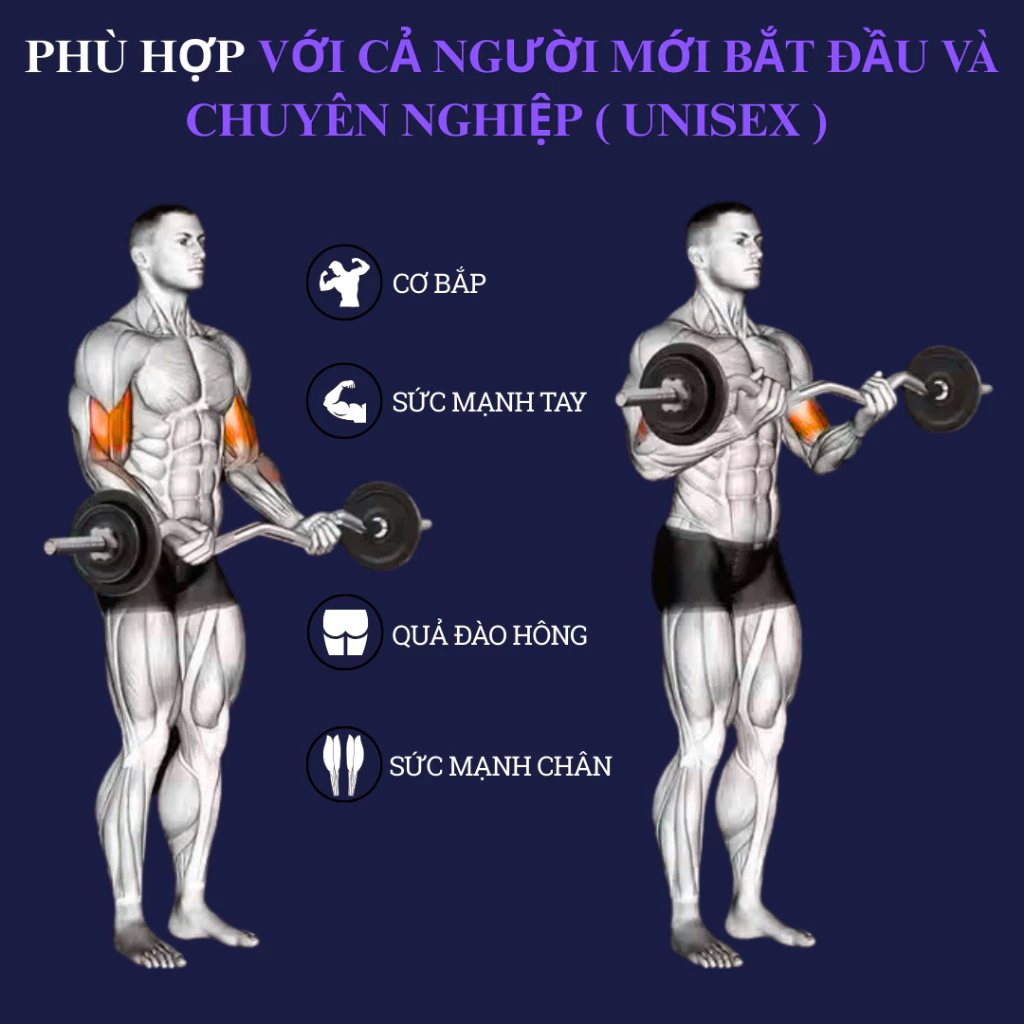 Thanh đòn tạ ziczac 1m2 phi 25