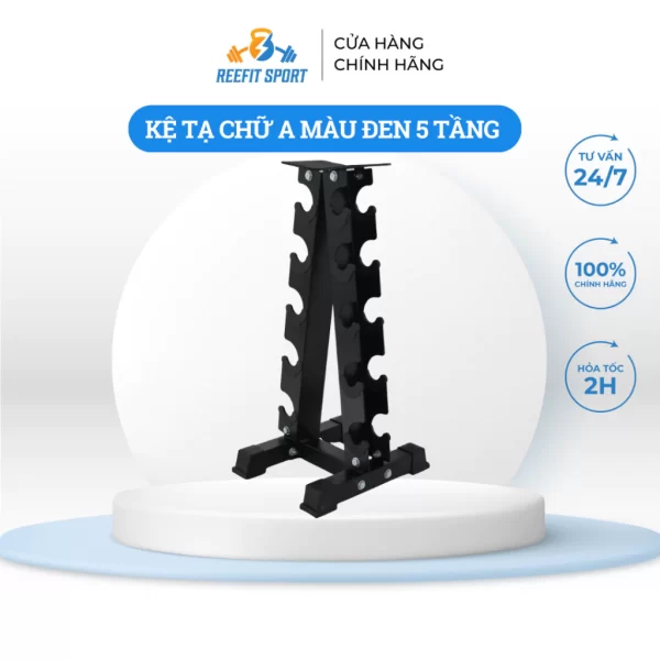 Kệ để tạ tập gym chữ A 5 tầng RF 101005