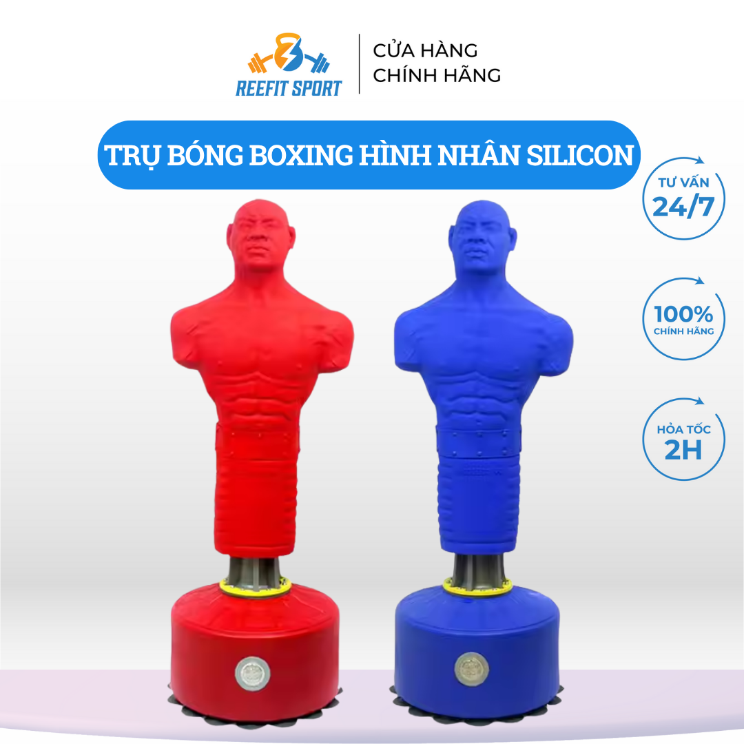 Trụ đấm boxing hình nhân silicon cao cấp nhập khẩu RF- 53023