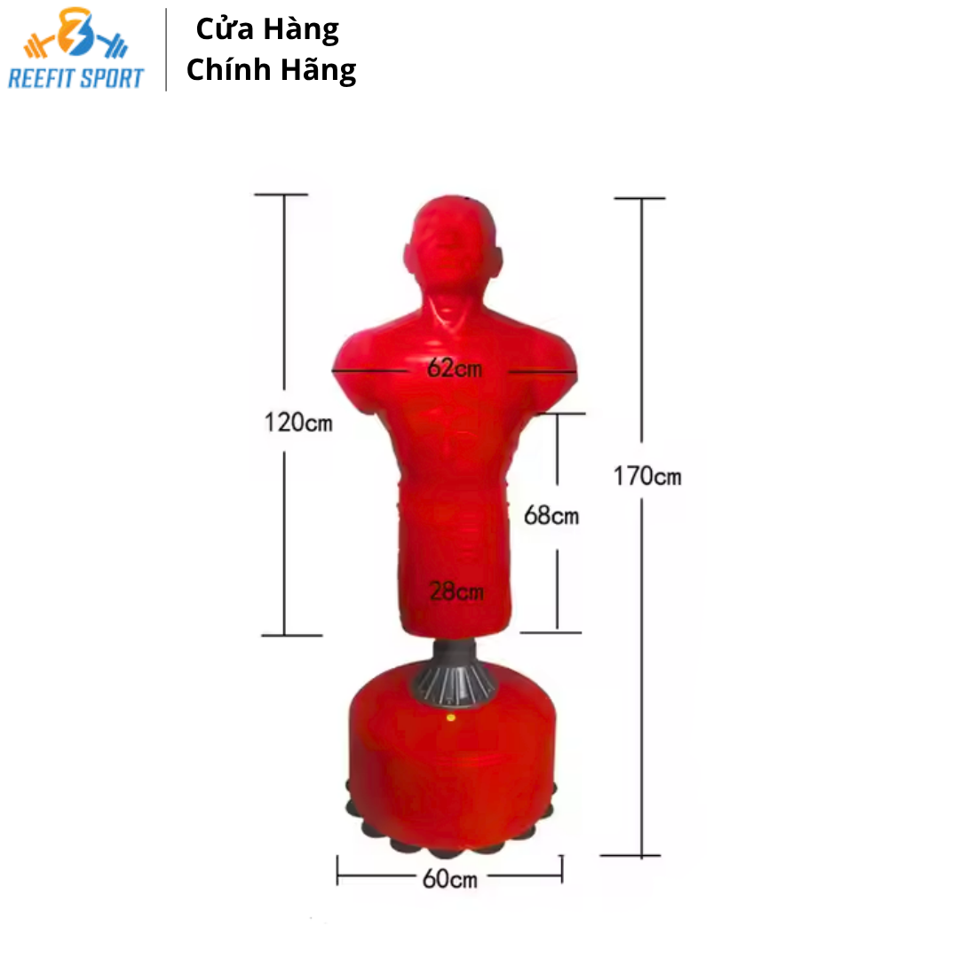 TRỤ ĐẤM BOXING HÌNH NHÂN SILICON CAO CẤP NHẬP KHẨU RF- 53023