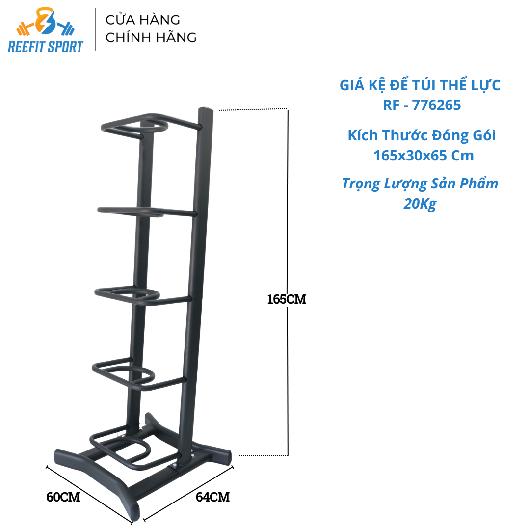 Giá Kệ Để Túi Thể Lực Reefit RF-776265 – 5 Tầng Siêu Chắc, Setup Phòng Gym Gọn Gàng