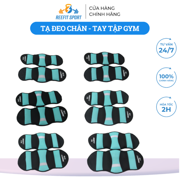 Tạ Đeo Cổ Tay Cổ Chân Reefit Sport – Tạ Cổ Tay Cổ Chân Tập Gym, Cardio, Siết Cơ Hiệu Quả ( 1 Đôi )